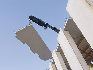 Fertigbetonteile finden auch Einsatz im Wohnungsbau